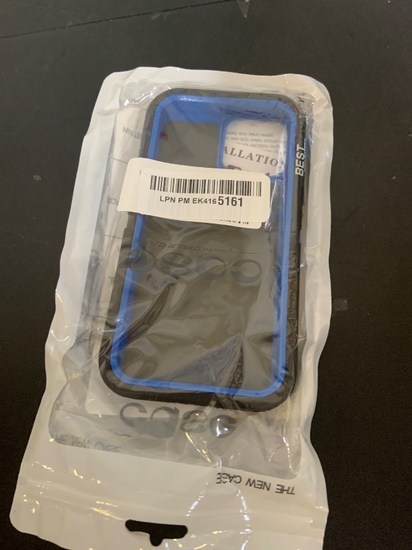 Photo 1 of Olinoo for iPhone 12 Case [Compatible with MagSafe], Heavy Duty Shockproof 3-Layer Full-Body Protection Rugged Cover, Drop-Resistant and Wireless Charging (Black/Blue, iPhone 12/iPhone 12 Pro)