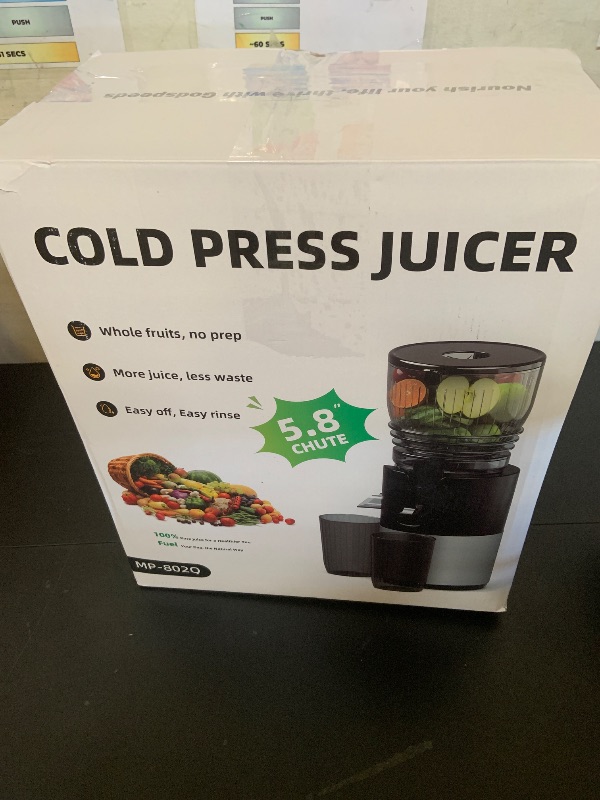 Photo 1 of Godspeeds® Cold Press Juicer Machine, Slow Juicer with 5.8" Wide Feed Chute, Easy Clean Toothed Filter & Powerful Masticating Technology - Ideal Gift for Wellness & Holistic Lifestyle Fans
