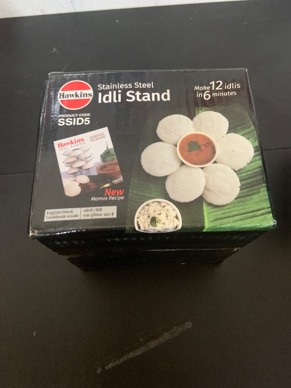 Photo 1 of Hawkins Stainless Steel Idli Stand - 12 Idlis, (For 5 Litre and bigger Pressure Cooker), Silver (SSID5)