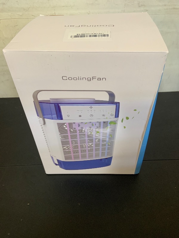 Photo 1 of Portable Air Conditioners, 1000ml Portable Air Conditioner, 1600ml Portable AC Unit with 2/4/8 Hour Timer, Powerful 3 Speed 7 Color LED Evaporative Air Cooler (Grey 1)