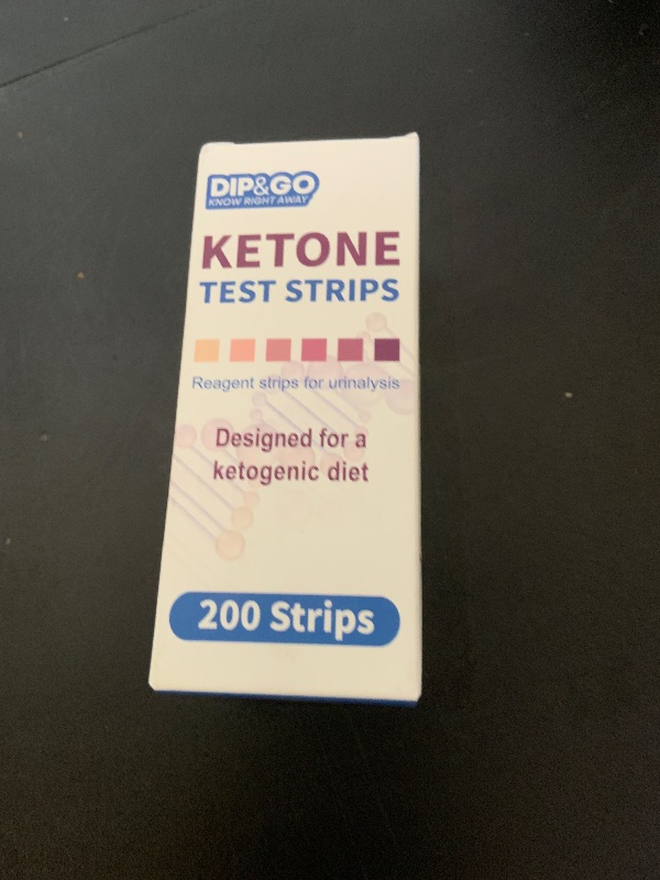 Photo 1 of Ketone Test Strips: 200 Premium Keto Strips Urine Test for Ketosis on Ketogenic & Low-Carb Diets, DIP&GO Ketosis Home Urinalysis Tester Kit