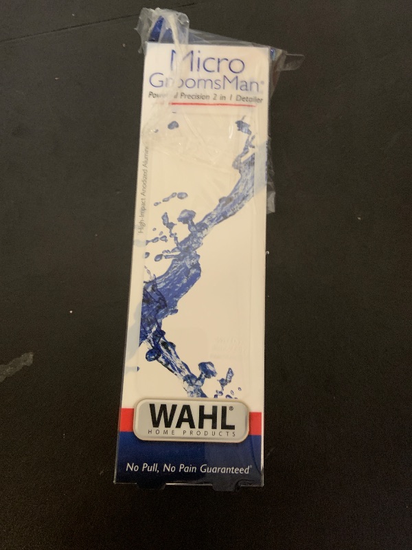 Photo 1 of Wahl Micro Groomsman Battery Personal Trimmer for Hygienic Grooming with Rinseable, Interchangeable Heads for Eyebrows, Neckline, Nose, Ears, & Other Detailing - 05640-600