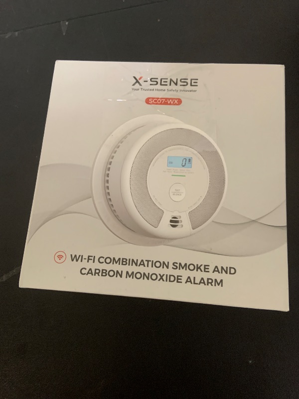 Photo 1 of X-Sense Smart Smoke Detector Carbon Monoxide Detector Combo with Replaceable Battery, Wi-Fi Smoke and Carbon Monoxide Detector with Real-Time App Notifications, SC07-WX, 1-Pack