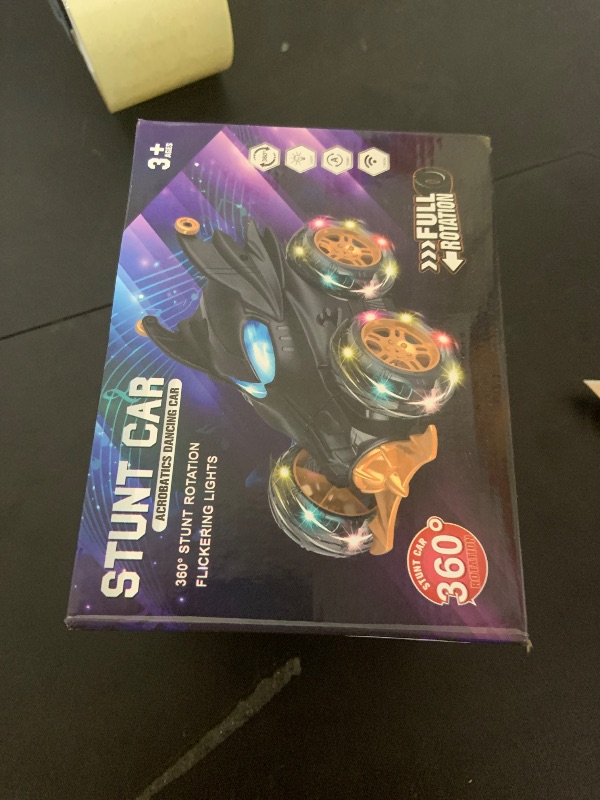 Photo 1 of Bat Remote Control Cars for Boys 4-7, 2.4Ghz Rechargeable RC Stunt Car with Cool Lights Toys Gift for Boys Age 4 5 6 7 8 Year Old Outdoor Toys