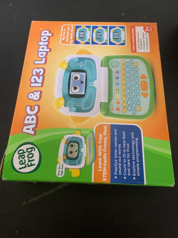 Photo 1 of LeapFrog ABC and 123 Laptop for Preschoolers Ages 3-7 Years, Green
