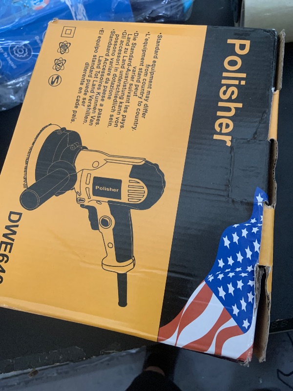 Photo 1 of Buffer Polisher,Rowland Harbor Car Polisher 110V 600W Electric Sander Multi 6 Gears Adjustable Speed for floor/car/furniture/Metal for waxing and polishing with 9 pieces Buffing and Polishing Kit
