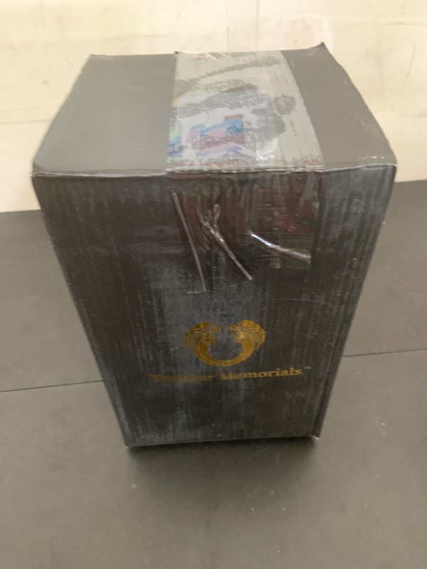 Photo 1 of Urn for Human Ashes Adult Female - Rose Flower Cremation Urn Mom - Funeral Urn for Women Made of Zinc Alloy - Hold 200 Cubic inches of Ashes (Gold_Red)