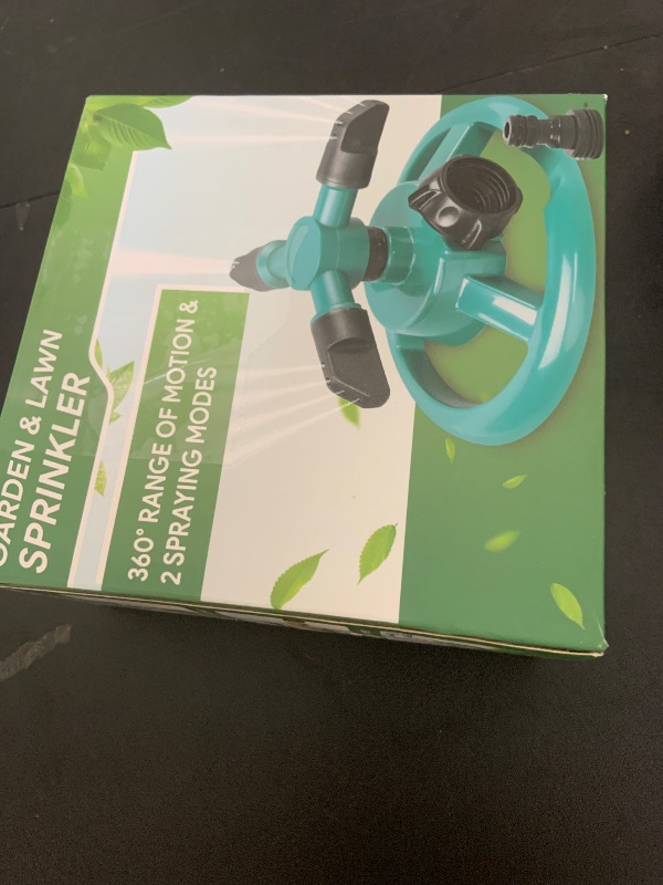 Photo 1 of Sprinklers for Yard, Water Sprinkler for Lawn, 360 Degree Rotating Lawn Sprinkler for Yard Large Area, Sprinklers for Kids, Pets Playing