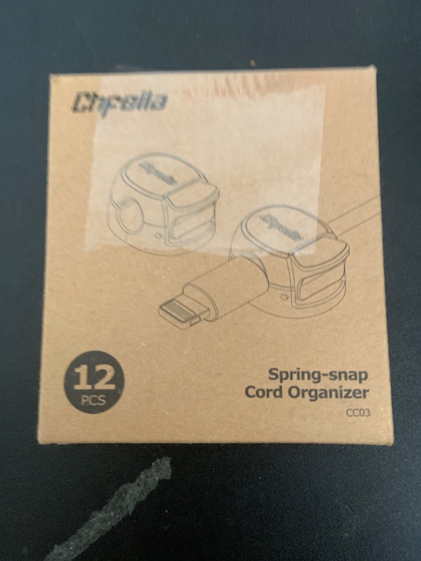 Photo 1 of 12Pack Cable Clips - Chfeila Latest Dual Spring Cord Organizer with Clasp Lock, [Max Stability] Desk Cable Management, Adhesive Phone Charging Wire Holder for Nightstand/Car/Wall, Office Accessory