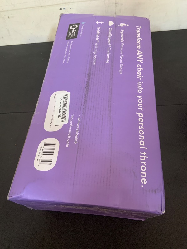 Photo 1 of C CUSHION LAB Patented Pressure Relief Seat Cushion for Long Sitting Hours on Office/Home Chair, Car, Wheelchair - Extra-Dense Memory Foam for Hip, Tailbone, Coccyx, Sciatica - Wellness Green