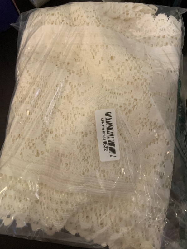 Photo 1 of Windkream 6 Pack Crochet Lace Table Runner Lace Doilies for Furniture Tables Cotton Rustic Dresser Scarf Doilies for Wedding Party Home Dining Runner Decorations (Beige,13" X 45")