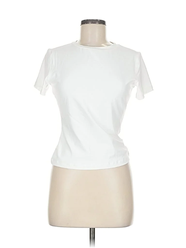 Photo 1 of White spandex polyester woman’s t- shirt size L 