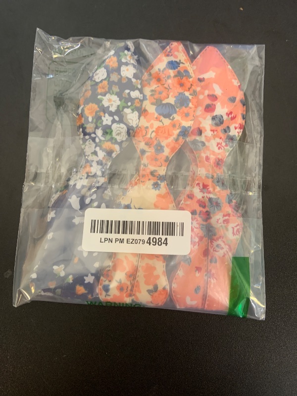 Photo 1 of Lnngub 4 Pcs Deft Hair Bun Maker French Twist Rabbit Ear Bun Twister Hair Bun Maker Twist Bun Hair Band Donut Quick Twister Deft Hair Bun Makers for Women & Girls Hair Styling Accessories