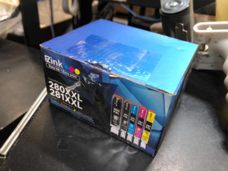 Photo 1 of E-Z Ink Pro PGI-280XXL CLI-281XXL Compatible for Canon tr8620a Ink cartridges 280XXL 281XXL for Canon 280 281 Ink cartridges to use PIXMA TR8620 TS6320 TR7520 TS6120 TS6220 TS8220 TS9520 (5 Packs)