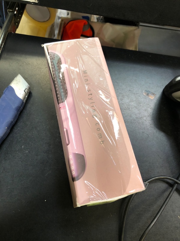 Photo 1 of 2025 New Upgraded Cordless Hair Straightener Brush 300 Million Negative Ionic Portable Hair Straightener Comb for Women with 4 Temps Fast Heating MCH Ceramic Coating Smooth Frizz - Free Hair