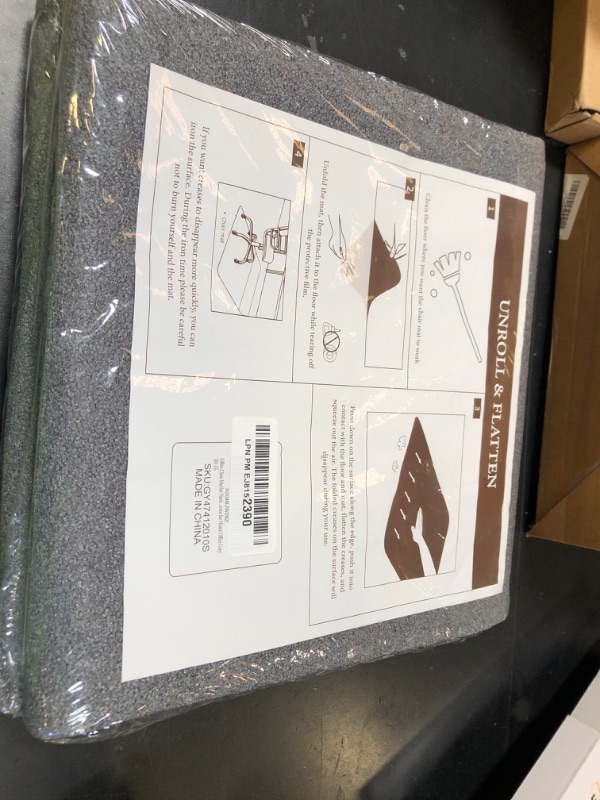 Photo 1 of SHAREWIN Office Chair Mat for Hardwood/Tile Floor, 47"x36" Computer Gaming Chair Mat, Under Desk Low Pile Office Rug, Easy-Clean Floor Protector Mat, Dark Grey