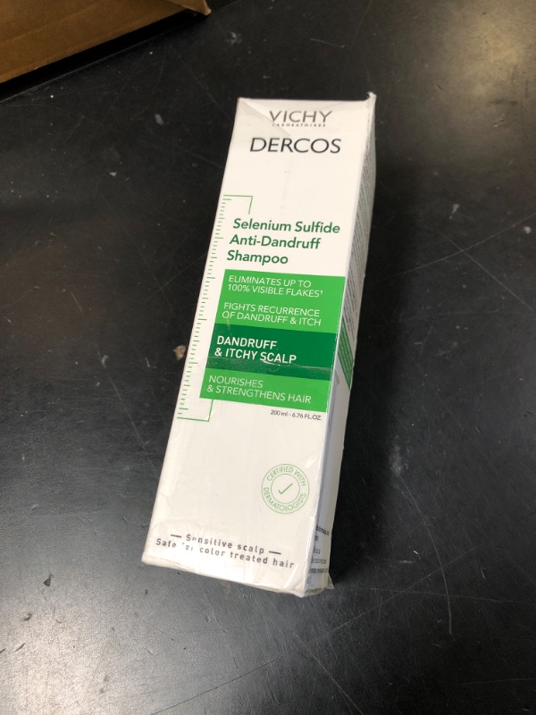 Photo 1 of Dercos Anti Dandruff Shampoo, Dry Scalp Treatment and Itch Relief. Prescription Strength Comparable to 2% Ketoconazole, for Mild to Severe Dandruff-Prone Hair & Flaky, Itchy Scalps, 6.76 Fl. Oz.
