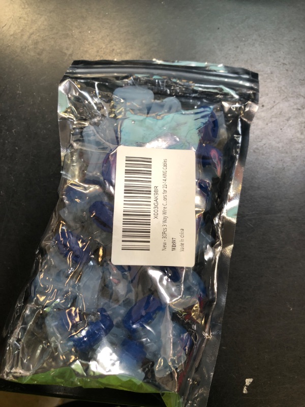 Photo 1 of 30Pcs 3 Way Wire Connectors,Waterproof Electrical 314-BOX Self-Stripping Pigtail Connectors for 22-14 AWG Cables