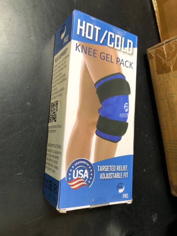 Photo 1 of Fittest Pro Knee Ice Pack Wrap for Pain Relief, Reusable Hot and Cold Therapy Wrap for Swelling, Recovery, and Therapy for Arthritis, Meniscus Tear and ACL