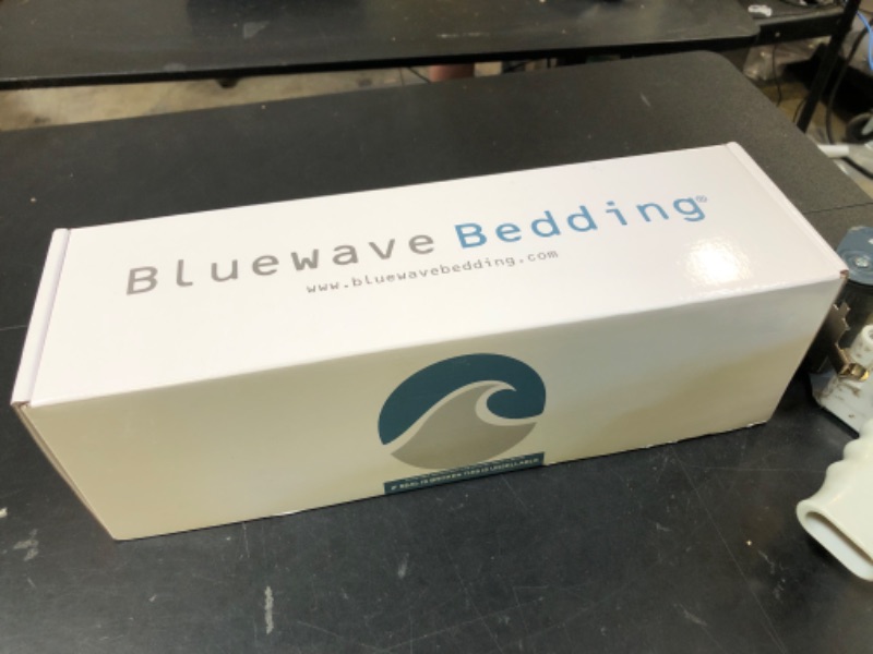 Photo 1 of Bluewave Bedding Hyper Slim Gel Memory Foam Pillow for Stomach and Back Sleepers - Thin, Flat Design for Cervical Neck Alignment and Deeper Sleep (2.25-Inches Height, Standard Size)