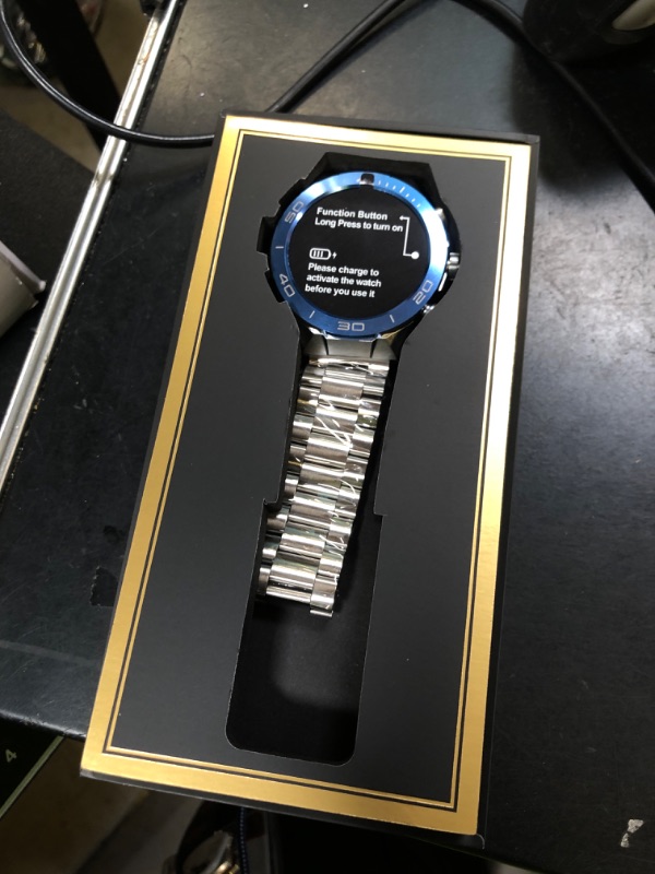 Photo 1 of Smart Watch for Men (Answer/Make Call),1.43''AMOLED Screen with 24 Hours Healthy Monitor, 100+ Sports Modes Fitness Tracker Watch, 400mAh Battery Pedometer Calorie Smartwatch Compatible Android iOS