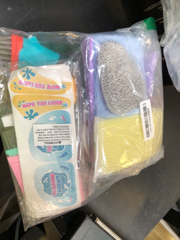 Photo 1 of Jovow Kids Cleaning Set for Toddlers, 10 Pcs Pretend Play Educational Set Includes Kids Vacuum That Really Works with Lights & Low Noise, Broom, Spray Bottle and More