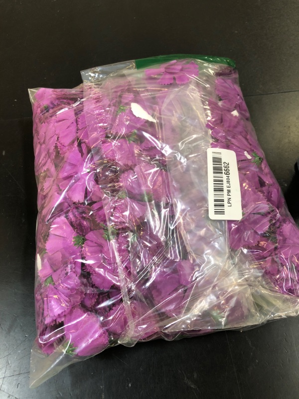 Photo 1 of YGbridge Artificial Marigold Flowers, 60Pcs Marigold Faux Flowers, Purple Flowers Fake Marigolds for Day of The Dead, Diwali, Dia De Los Muertos Decoration, Ofrenda Decor (Purple, 60Pcs)