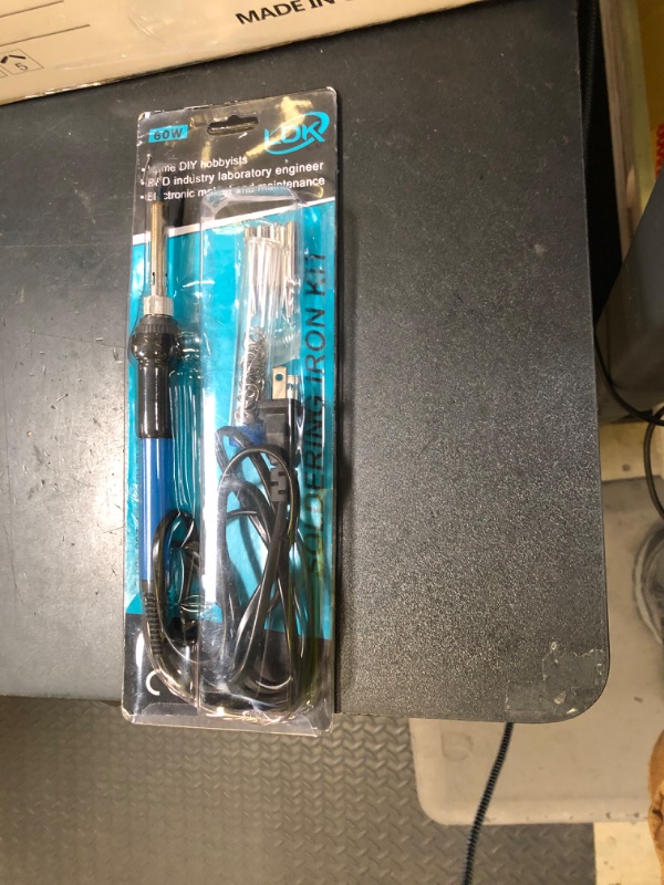 Photo 1 of LDK Soldering Iron Kit Electric 60W 110V Adjustable Temperature Soldering Gun Welding Tools, 5pcs Replacement Tips and Solder Wire (Basic)