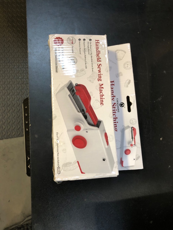Photo 1 of Handheld Sewing Machine, Quick Sew Mini Portable Electric Sewing Machine For Beginners Adults, Easy To Use Suitable for Sewing Clothes, Fabrics, Cutains, Family Travel, DIY