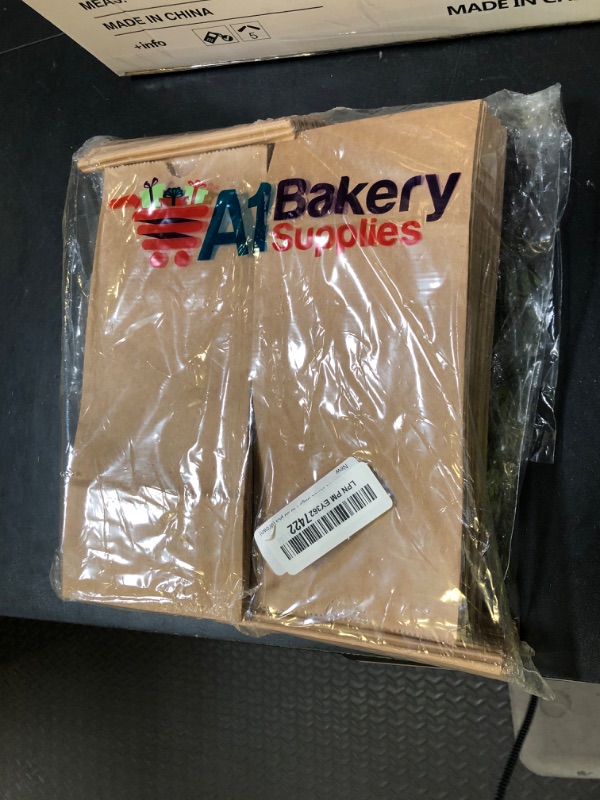 Photo 1 of kraft tin tie coffee bags 1 lb 50 pcs (Brown)