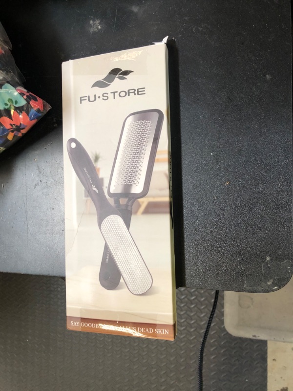 Photo 1 of Fu Store 2 Pack Foot Files Callus Remover Stainless Steel Foot Rasp and Dual Sided Feet File Professional Scrubber Pedicure Tools Premium for Feet Care Remove Hard Skin