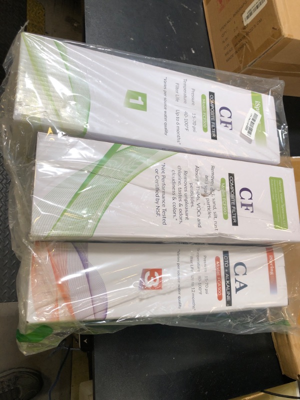 Photo 1 of iSpring F3-RO500AK 1 Year Replacement Filter Pack for RO500 Series Tankless Reverse Osmosis Water Filtration System