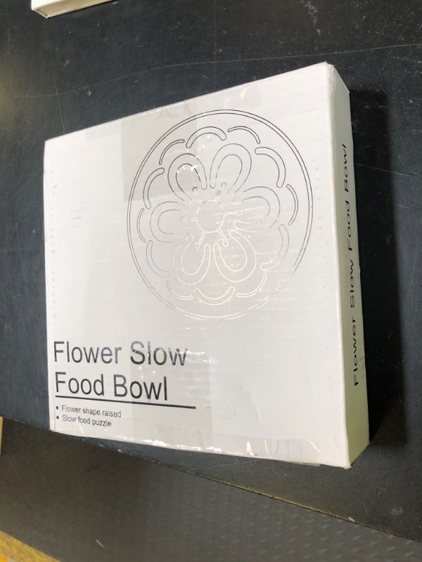 Photo 1 of Melamine Slow Feeder Cat Bowl - Cute Blossom Maze Cat Dish - Fun Interactive Plate for Dry & Wet Food - Whisker Friendly - Dishwasher Safe - 6.3''W x 1.1''H