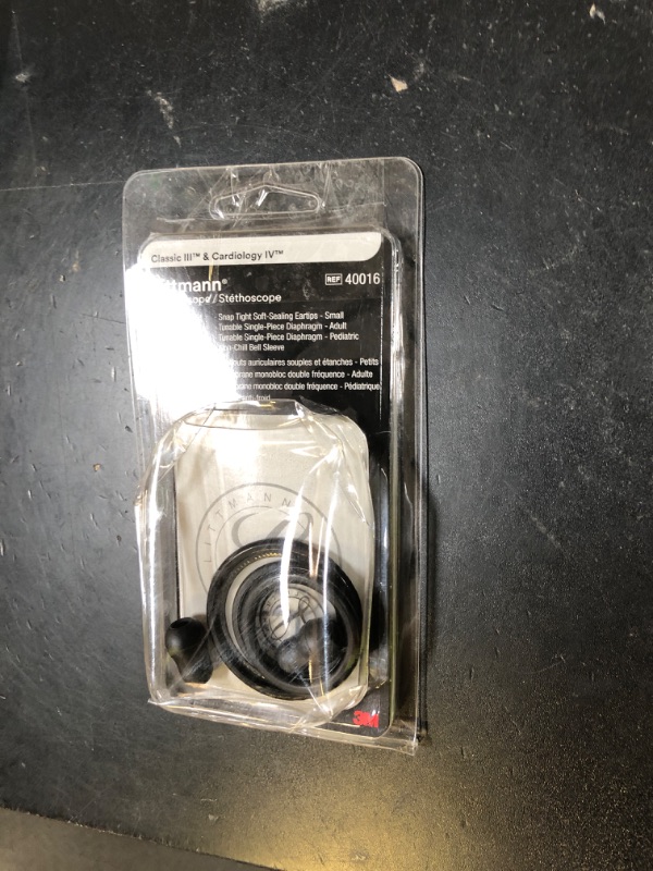 Photo 1 of 3M Littmann Stethoscope Spare Parts Kit – Black, Compatible with Classic III™, Cardiology IV™, CORE Digital, Includes Eartips, Adult & Pediatric Diaphragms, Non-Chill Bell Sleeve, 40016