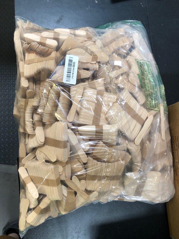 Photo 1 of Skylety 8000 Pcs Wooden Ice Cream Spoon Bulk Mini Disposable Tasting Spoons Set Wooden Small Sample Ice Cream Sticks for Dessert Sampling Crafts, 3 Inches