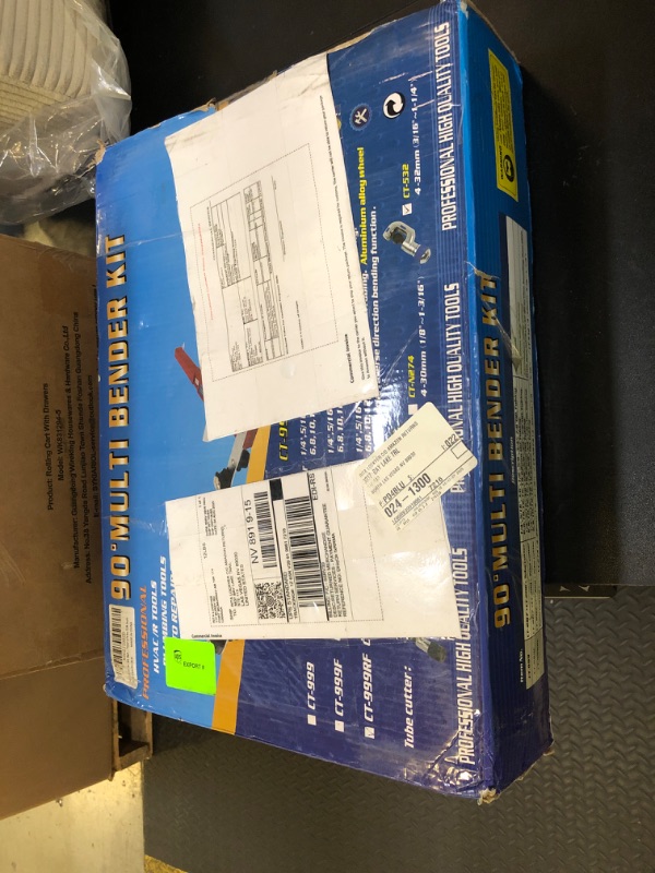 Photo 1 of Tube Bender Kit Refrigeration Ratcheting Tubing Benders with Reverse Bending Attachment Hand Tool 1/4 to 7/8 Inch