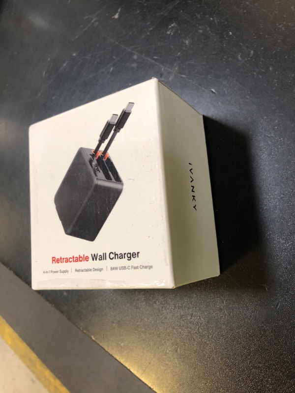 Photo 1 of iVANKY Smallest 4-in-1 Retractable GaN Wall Charger with Dual USB C Cables, 45W USB C Charger Block, Fast Charging for iPhone 17/16/15/14/13/12 Pro Max Air, Samsung, 4-Port Adapter for Home, Travel