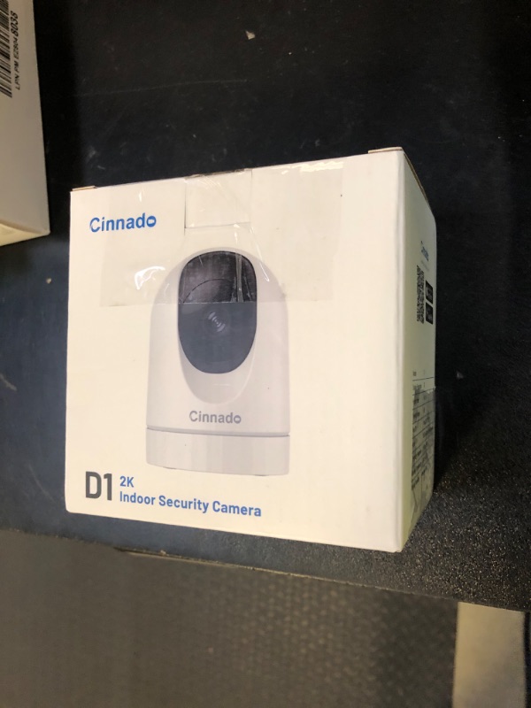 Photo 1 of Cinnado Security Camera Indoor-2K 360° WiFi Cameras for Home Security?Pet/Dog/Baby Camera with Phone app, 2-Way Audio, Night Vision, 24/7 SD Card Storage, Works with Alexa & Google Home (2.4Ghz)-D1