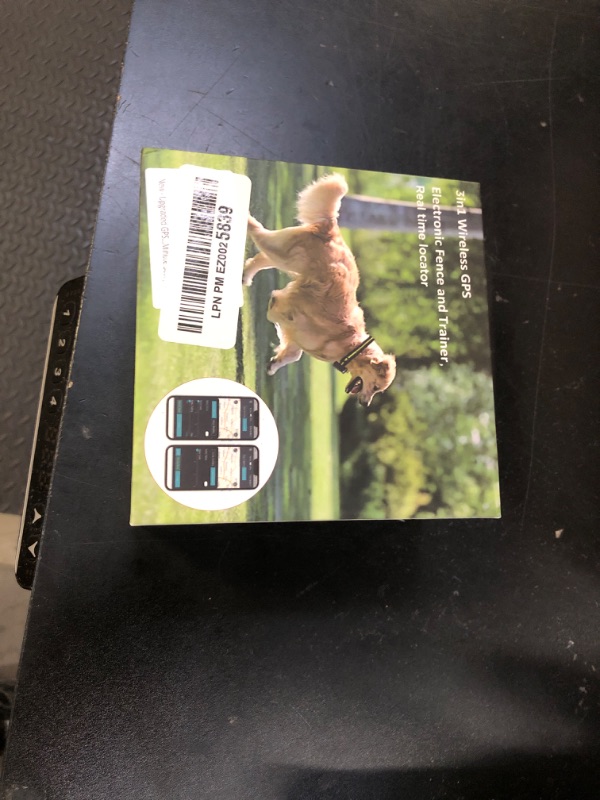 Photo 1 of WEUYUY Upgraded GPS Dog Fence & Tracking Collar System - No Subscription Required, Customizable Boundaries via App, Waterproof Rechargeable Collar with Remote Training, 1-Minute Setup Black