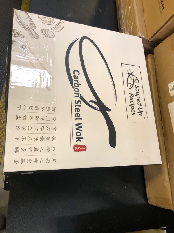 Photo 1 of 12.5 Inch Carbon Steel Wok For Electric, Induction and Gas Stoves (Lid, Spatula and User Guide Video Included)