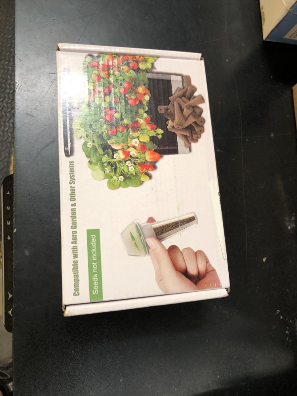 Photo 1 of Tigvio 125 Piece Hydroponic Pods Kit: Grow Anything with 50 Grow Sponges, 12 Baskets, 12 Domes, 50 Labels, 1 Tweezer - Compatible with All Hydroponics Brands
