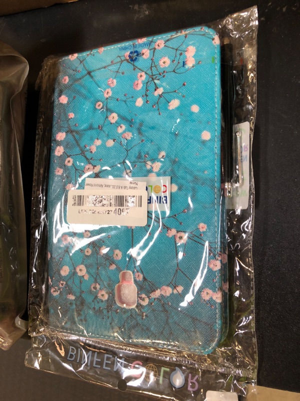 Photo 1 of Galaxy Tab A 8.0 2017 Case, Newshine Premium PU Leather Stand Folio Protective Cover with Credit Card Holder for Samsung Galaxy Tab A 8.0 (SM-T380/T385) 2017 Release, Almond Flower