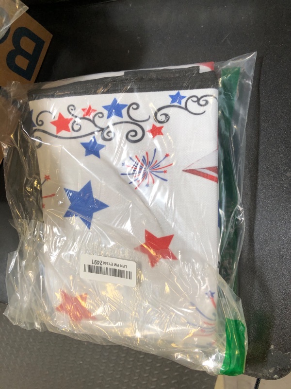 Photo 1 of 4th of July Outdoor TV Cover 32 Inch American Flag Patriotic Stars TV Enclosure Independence Day Freedom Fireworks TV Covers for Outside TV Display Screen Protector with Remote Control Pocket