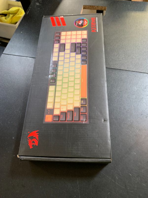 Photo 1 of Redragon Wired Mechanical Gaming Keyboard with RGB Backlit, 94 Keys, Programmable Macro Editing, Numeric Pad, Red Switches, Compact Keyboard Mechanical for Pc Mac Ipad, K636CLO