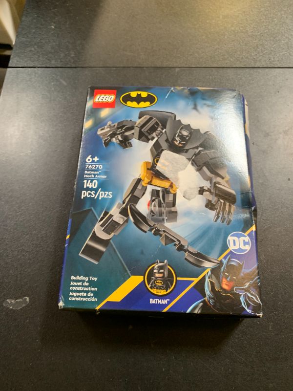 Photo 1 of LEGO DC Batman: Batman Mech Armor Super Hero Toy, Collectible Robot Action Figure and Batman Minifigure Included, Creative Super Hero Gift for Kids & Batman Fans Ages 6 and Up, 76270