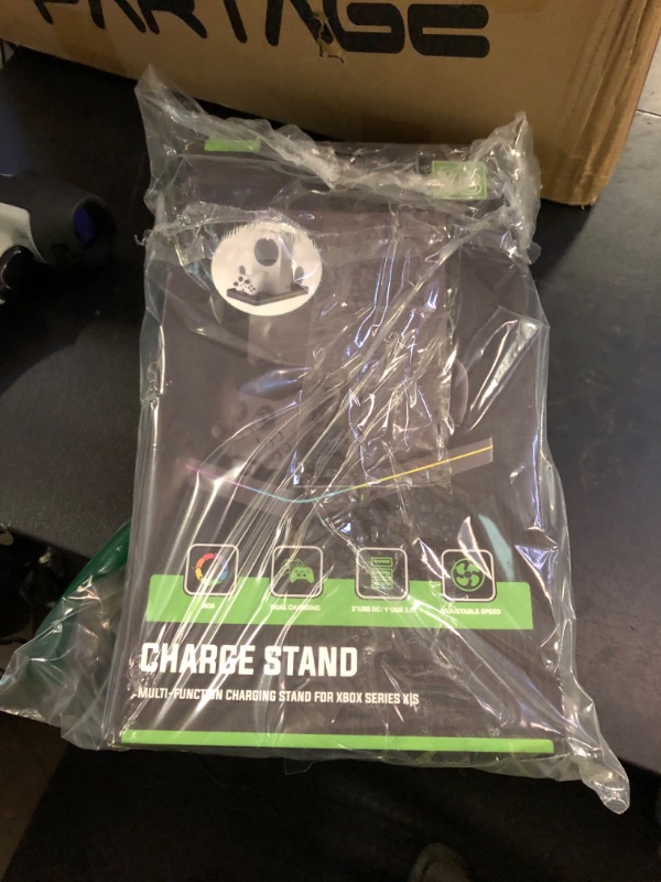 Photo 1 of Charging Stand with Cooling Fan, CODOGOY Vertical Stand Compatible with Xbox Series X/S Console&Controller, Dual Controller Charger Station Dock with 3 USB Ports,2*1100 mAh Rechargeable Battery Packs