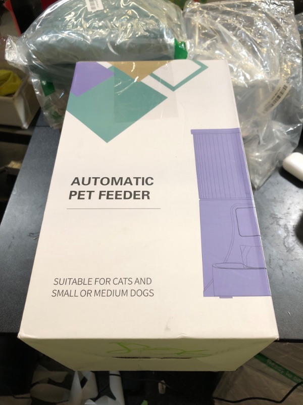 Photo 1 of Automatic Cat Feeder: 4L Timed Cats Food Dispenser Programmable 1-6 Meal for Cat and Small Medium Dog- Auto Pet Feeder Easy to Set Up Dual Power Supply with Desiccant Bag| Detachable Washable
