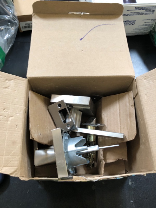 Photo 1 of NEWBANG Keyed Entry Lever Lock for Exterior and Front Door - Heavy Duty Handle With Satin Nickel Finish