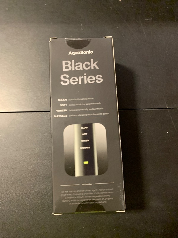 Photo 1 of Aquasonic Black Series Ultra Whitening Toothbrush – ADA Accepted Electric Toothbrush- 8 Brush Heads & Travel Case – 40,000 VPM Electric Motor & Wireless Charging - 4 Modes w Smart Timer