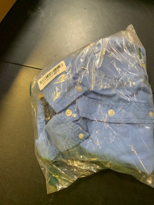 Photo 1 of Polo Ralph Lauren Men's Classic Fit Long Sleeve Garment Dyed Oxford Shirt Harbor Island Blue Small